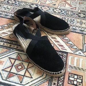 Espadrilles black suede
